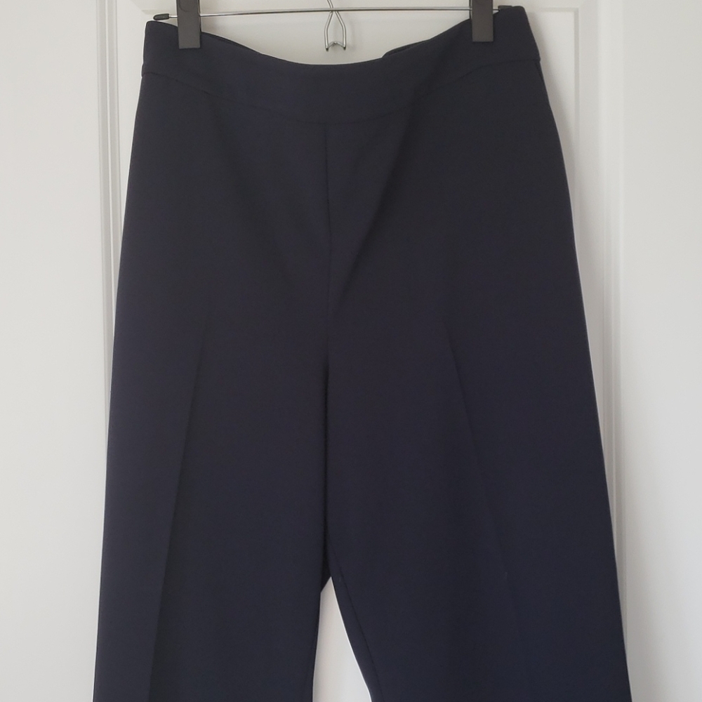 Ann Taylor Poly blend navy side zip trousers